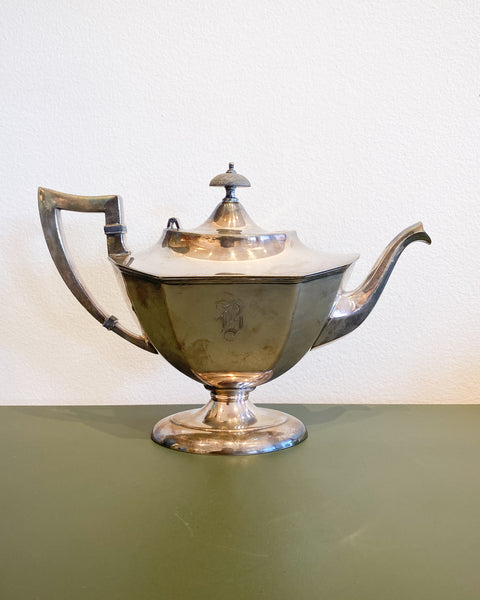 Vintage Art Deco Silver Plated Teapot Creamer – Sunbeam Vintage