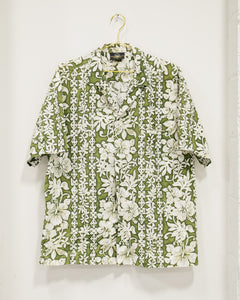 Vintage Green Hawaiian Shirt XL