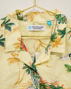 Vintage Yellow Hawaiian Shirt XL