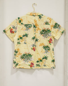 Vintage Yellow Hawaiian Shirt XL