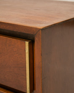 American Walnut Highboy Dresser