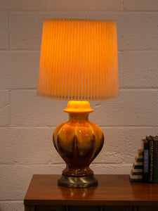 Yellow Ceramic Vintage Lamp