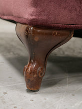 Load image into Gallery viewer, Maroon Vintage Wingback with Ottoman
