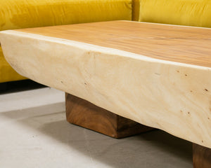 Large Solid Wood Coffee Table