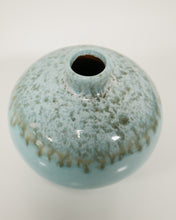 Load image into Gallery viewer, Vintage Baby Blue Ceramic Vase
