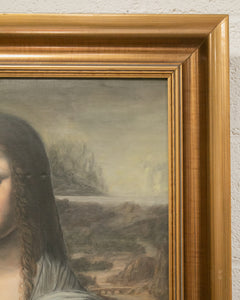 Vintage Oil Painting of Mona Lisa Framed