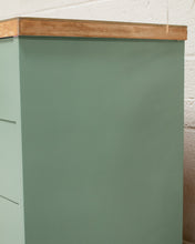 Load image into Gallery viewer, Blue Vintage Dresser Natural Top
