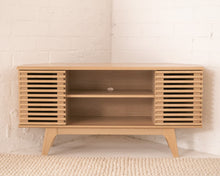 Load image into Gallery viewer, Lawford Blond Slat Corner Cabinet
