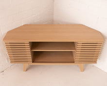 Load image into Gallery viewer, Lawford Blond Slat Corner Cabinet
