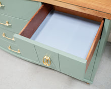 Load image into Gallery viewer, Blue Vintage Dresser Natural Top
