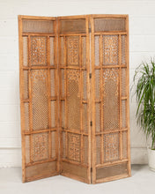 Load image into Gallery viewer, Boho Rattan Room Divider

