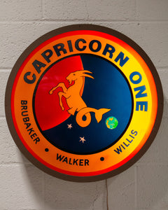 Round Capricorn ONE Sticker 1 NASA Seal Logo Sign