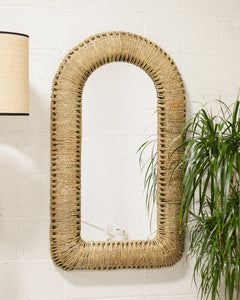 Arched Woven Mirror