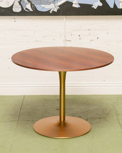 Gold Base Round Dining Table