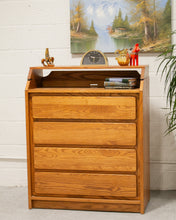 Load image into Gallery viewer, Boho Vintage Chest of Drawers With Changing Table
