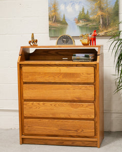 Boho Vintage Chest of Drawers With Changing Table