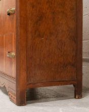 Load image into Gallery viewer, Walnut Art Deco Highboy Dresser
