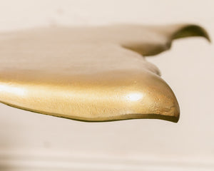 Gold Whale Tail Side Table