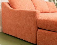 Load image into Gallery viewer, Hauser Sectional Sofa in Amadeo Tangerine
