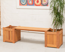 Load image into Gallery viewer, Teak Planter Bench
