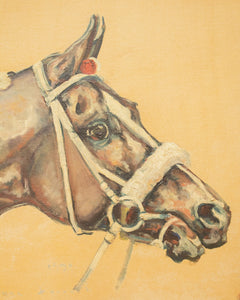 Vintage Horse Oil Painting