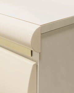 Post Modern Dresser in Cream and Gold