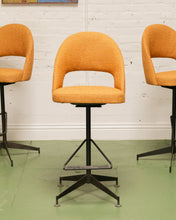 Load image into Gallery viewer, Set of 3 Tangerine Bar Stools
