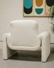 Load image into Gallery viewer, Leyla Lounge Chair in Parallel Ivory
