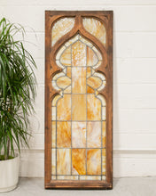 Load image into Gallery viewer, Stain Glass Panel in Amber Colors
