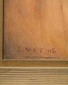Woman with Rose Art Portrait