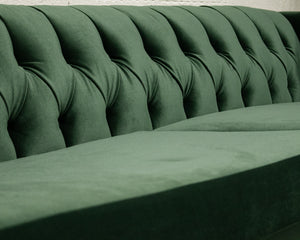 Green Vintage Art Deco Sofa