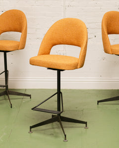 Set of 3 Tangerine Bar Stools