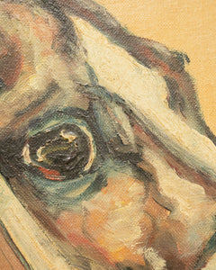 Vintage Horse Oil Painting