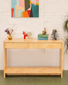 Burlwood Entry Table