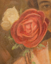 Load image into Gallery viewer, Woman with Rose Art Portrait
