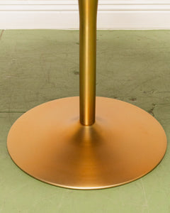 Gold Base Round Dining Table