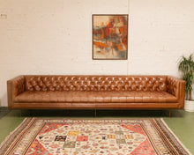 Load image into Gallery viewer, 12 Foot Leather Tufted Sofa
