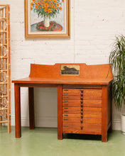 Load image into Gallery viewer, Antique Oak Tailors Desk
