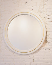 Load image into Gallery viewer, Large Round White Vintage Mirror
