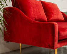 Load image into Gallery viewer, Maroon Loveseat
