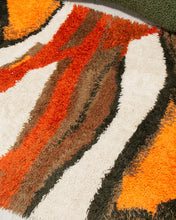 Load image into Gallery viewer, Brown and Orange Rya Rug
