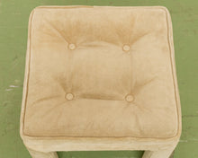 Load image into Gallery viewer, Matcha Green Upholstered Vintage Karl Springer Ottoman
