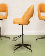 Load image into Gallery viewer, Set of 3 Tangerine Bar Stools
