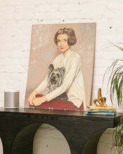 Load image into Gallery viewer, Audrey Hepburn with her Yorkie, Mr. Famous
