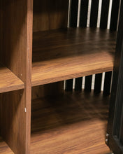 Load image into Gallery viewer, Johannesburg Buffet Credenza in Black &amp; Walnut
