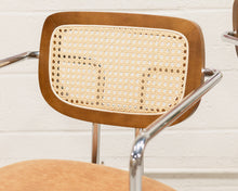 Load image into Gallery viewer, Chrome and Rattan Counter Stool
