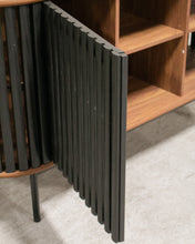Load image into Gallery viewer, Johannesburg Buffet Credenza in Black &amp; Walnut

