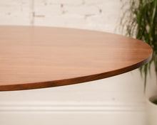 Load image into Gallery viewer, Walnut Top and Black Tulip Table
