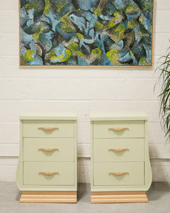 Pair of Mint Nightstands