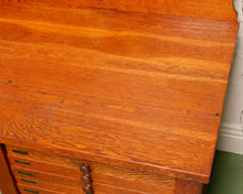 Load image into Gallery viewer, Antique Oak Tailors Desk
